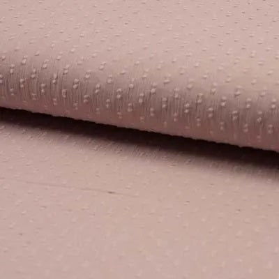 Baumwolle crinkle dotties - altrosa *Videovorstellung*