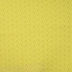 Baumwollstoff mit Loch-Stickerei "Zickzack" - lime