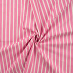 Baumwoll Mischgewebe gestreift - rosa