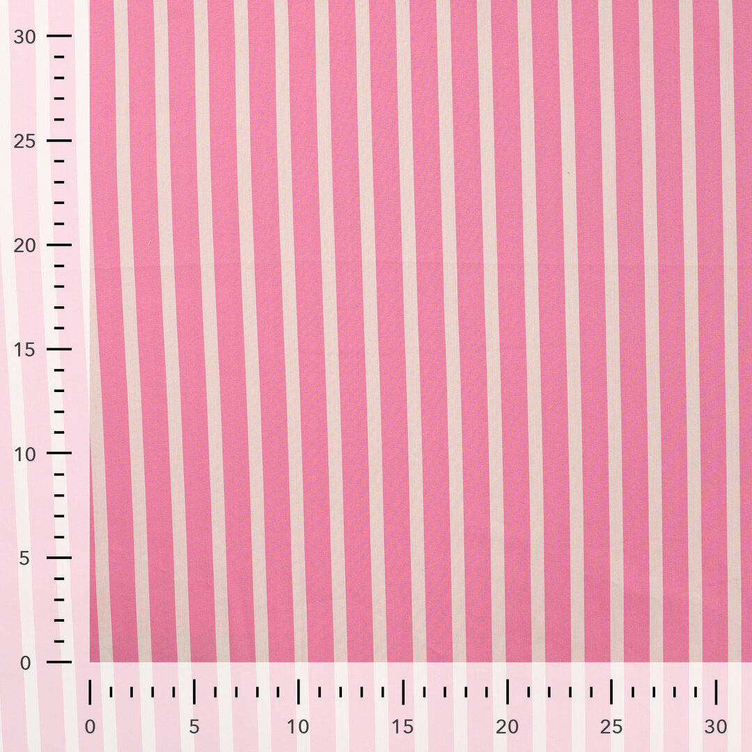 Baumwoll Mischgewebe gestreift - rosa