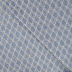 Baumwoll-Voile mit Ornament-Stickerei - denim