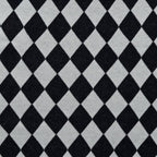 Jacquard Strick black&white - Harlekin *Videovorstellung* - Reststück 2,7M