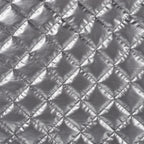 Wattierter Steppstoff metallic - silber *Videovorstellung*