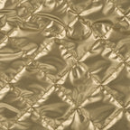 Wattierter Steppstoff metallic - gold *Videovorstellung*