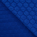 Leichter wattierter Steppstoff Waben - royalblau *Videovorstellung*