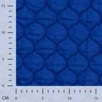 Leichter wattierter Steppstoff Waben - royalblau *Videovorstellung*