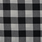 Baumwoll-Flanell "chevron" - Karos schwarz/weiß