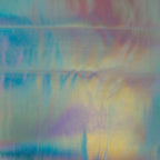 Dehnbares Kunstleder holografisch - silber matt