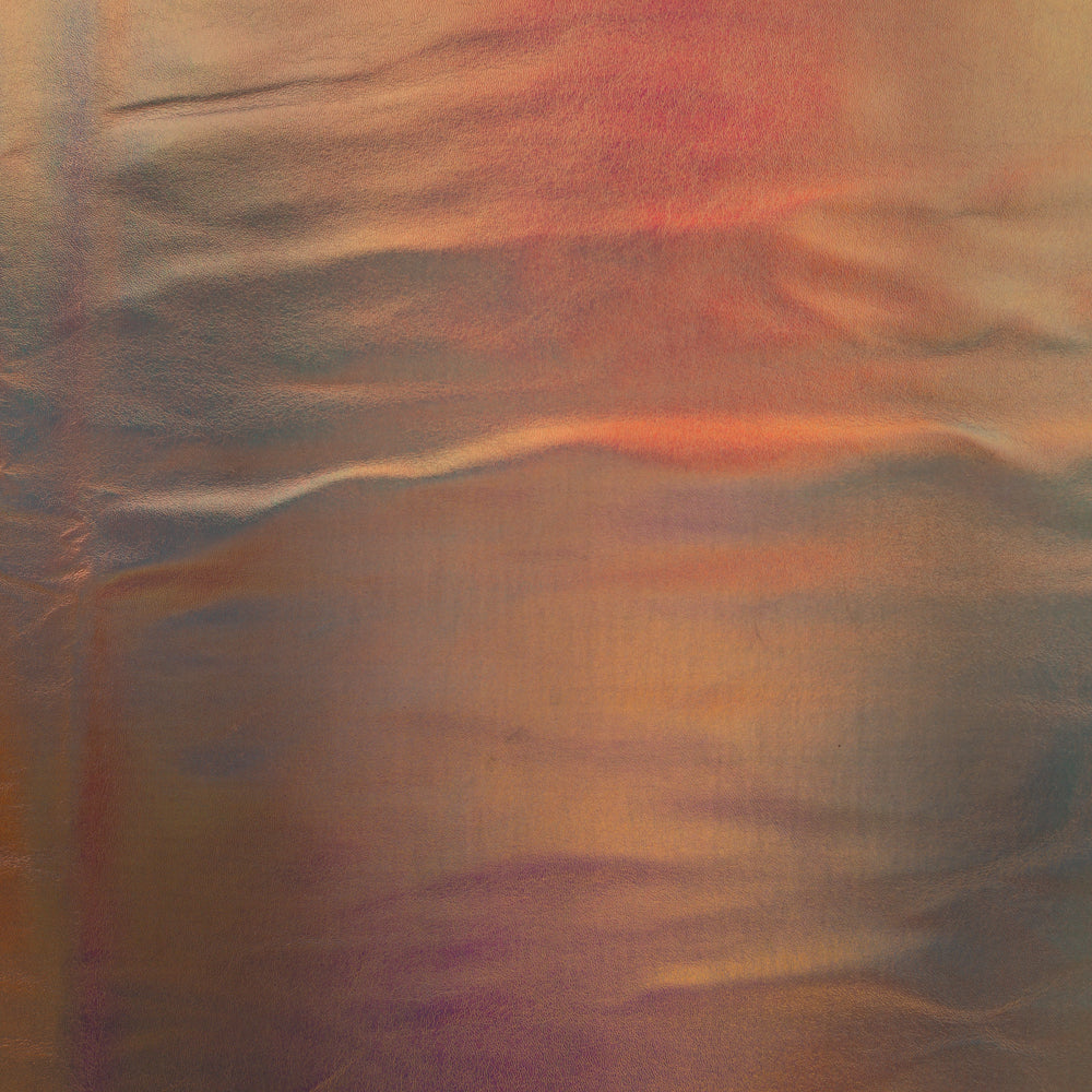 Dehnbares Kunstleder holografisch - bronze matt