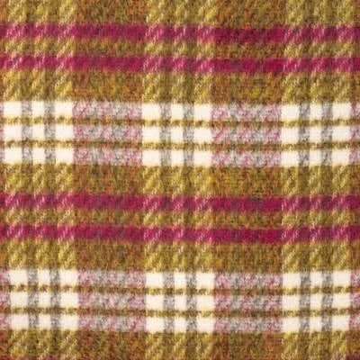 Manteltweed mit Flauschabseite - senf/pink *Videovorstellung*