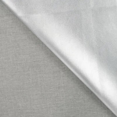Kunstleder metallic - silber *Videovorstellung*