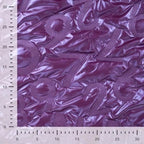 Wattierter Jackenstoff Alphabet "geprägt" - purple *Videovorstellung*