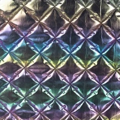 Wattierter Steppstoff "Karos" - multicolour *Videovorstellung*