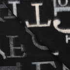 Mantelstrick Letters - schwarz/offwhite *Videovorstellung*