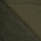 Cord Jersey - elastisch mit klassischer Rillenstruktur - khaki - Reststück 1,7M