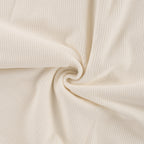 Cord Jersey - elastisch mit klassischer Rillenstruktur - ecru