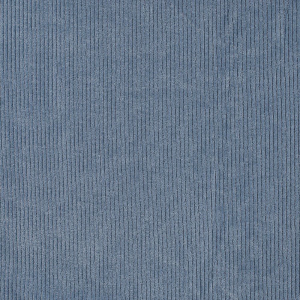 Cord Jersey - elastisch mit klassischer Rillenstruktur - dusty blue