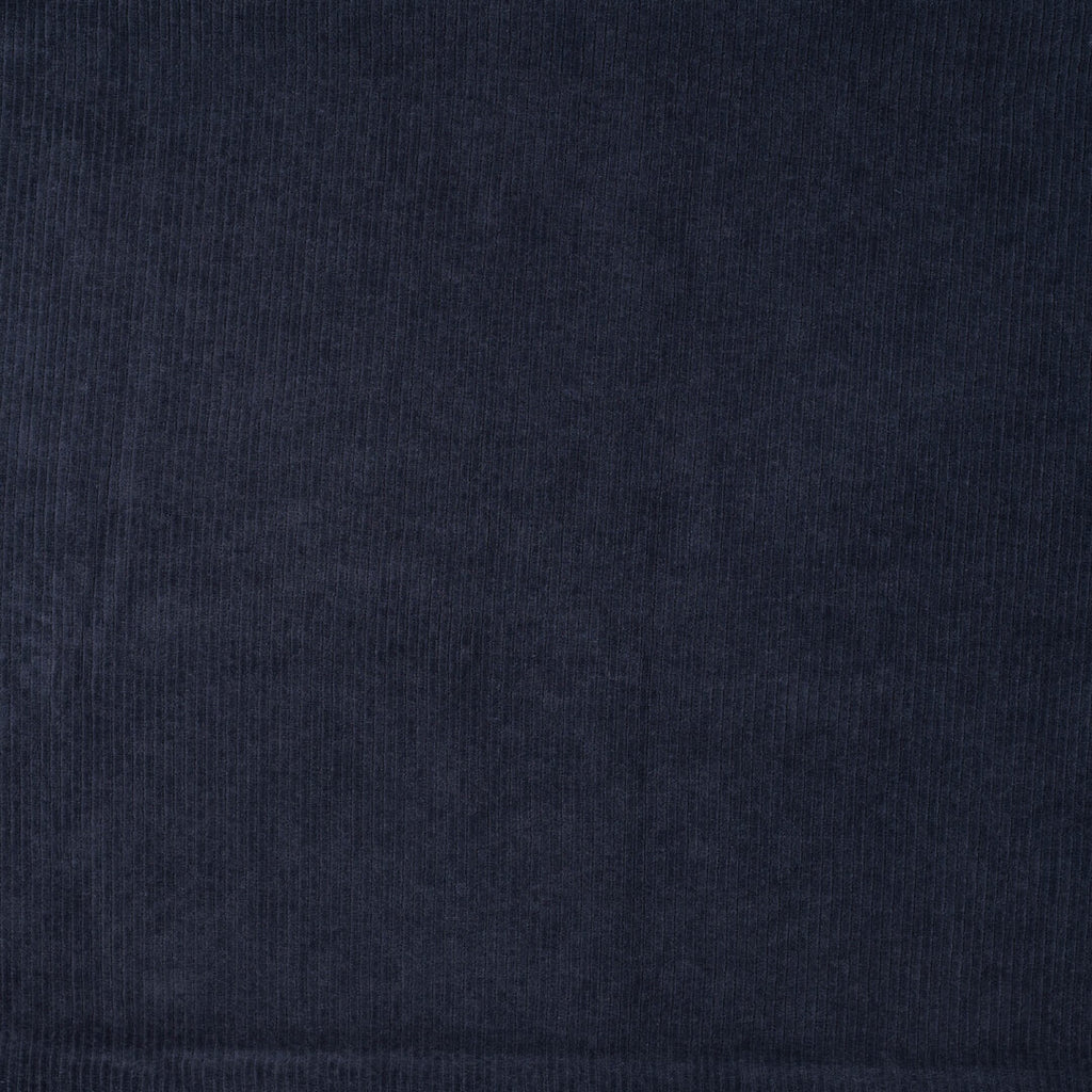 Cord Jersey - elastisch mit klassischer Rillenstruktur - dunkelblau