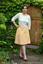 Designbeispiel: lillesol women No.66 A-Linien-Rock "Alba" mit Video-Nähanleitung