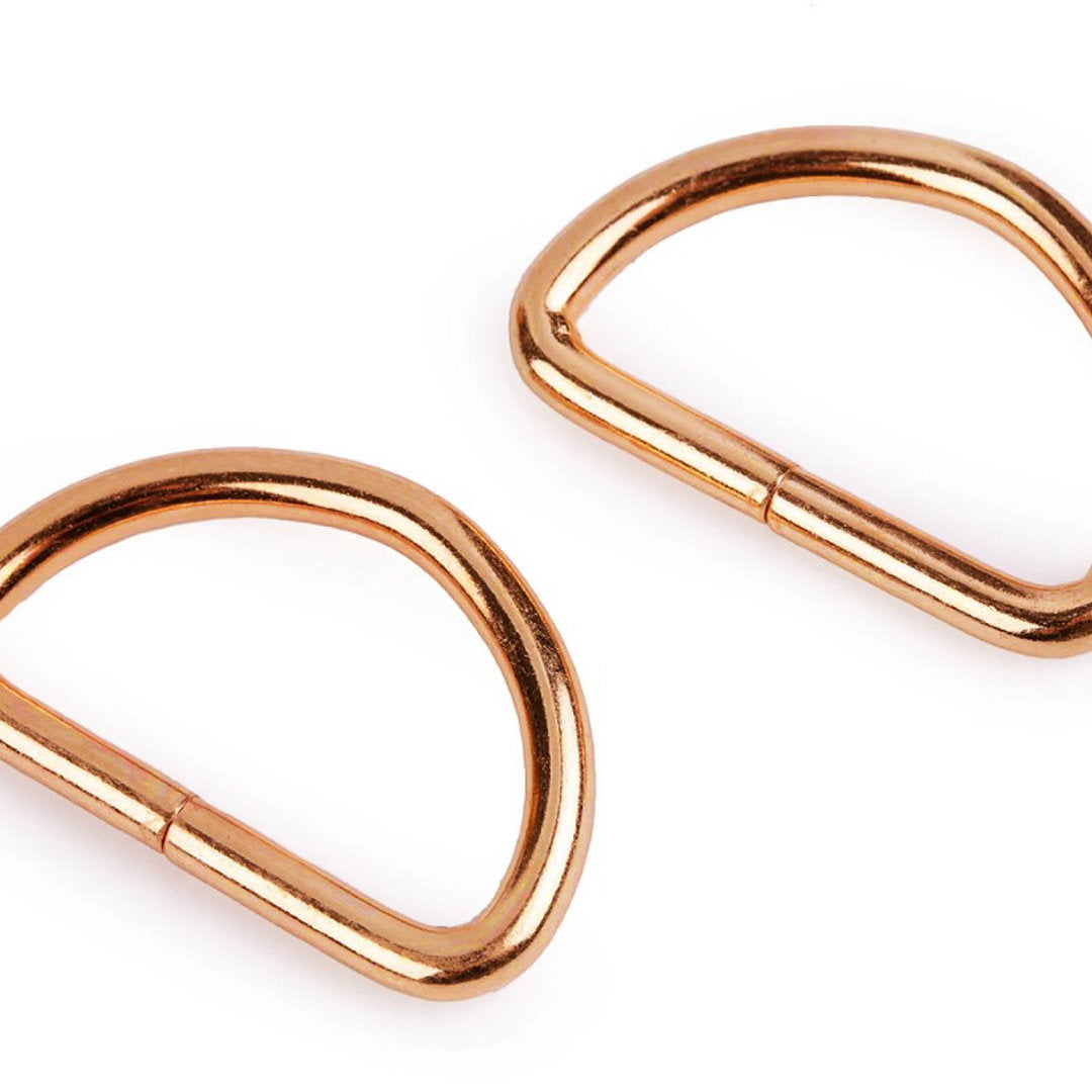 D-Ringe 30mm - rosé-gold (4 Stück)