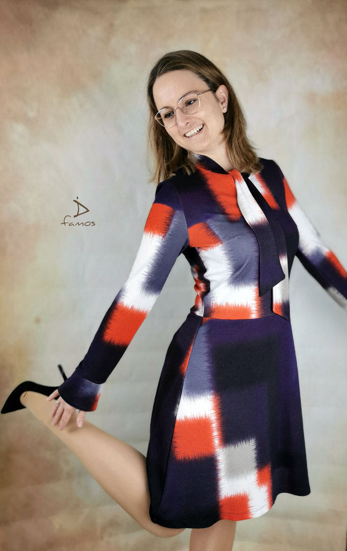 Designbeispiel: lillesol women No.69 Schluppenkleid & Shirt "Cinta"