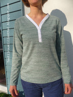 Designbeispiel: lillesol women No.53 Shirt mit Knopfleiste