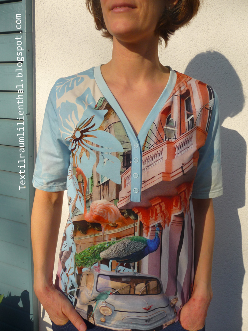 Designbeispiel: lillesol women No.53 Shirt mit Knopfleiste
