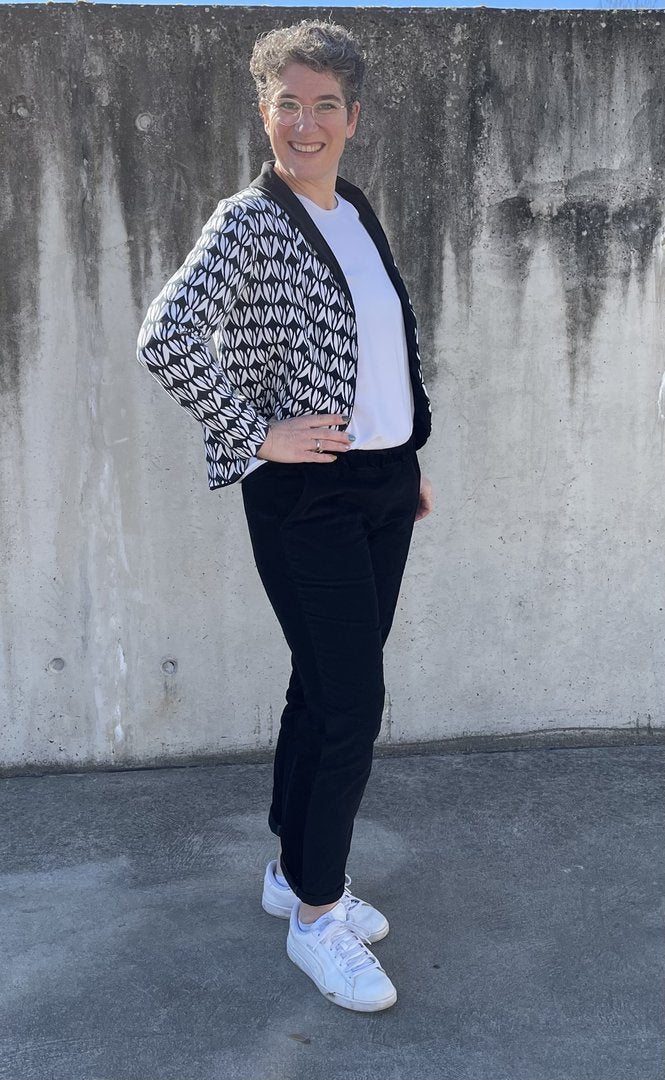 Designbeispiel: lillesol women No.62 Tapered Hose "Paula" Video-Nähanleitung