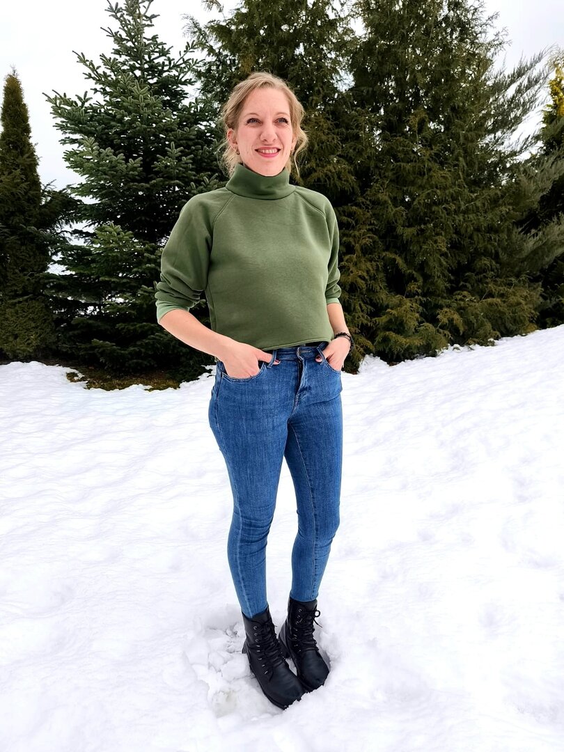 Designbeispiel: lillesol women No.101 Raglansweater "Raisa"
