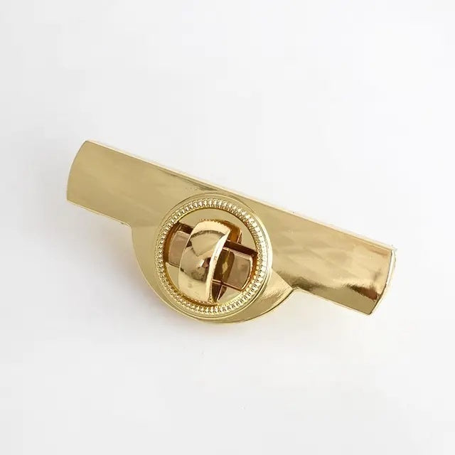 Taschendrehverschluss lang - gold