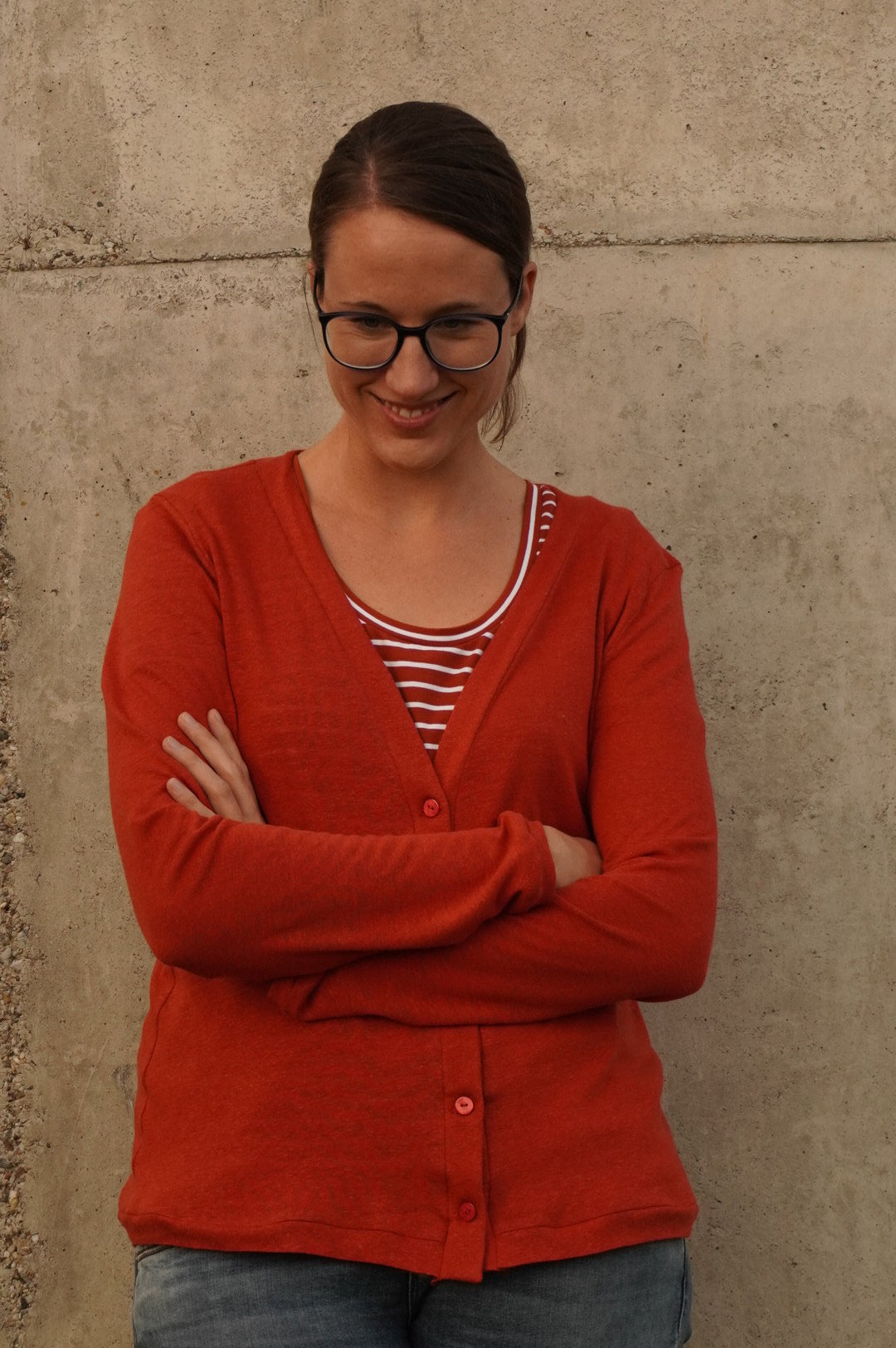 Designbeispiel: lillesol women No.59 Basic-Strickjacke