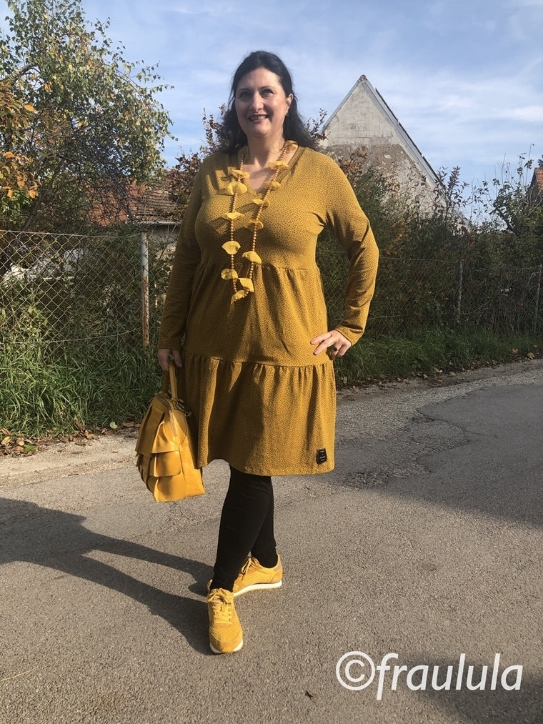 Designbeispiel: lillesol women No.50 Stufenkleid (Jersey)
