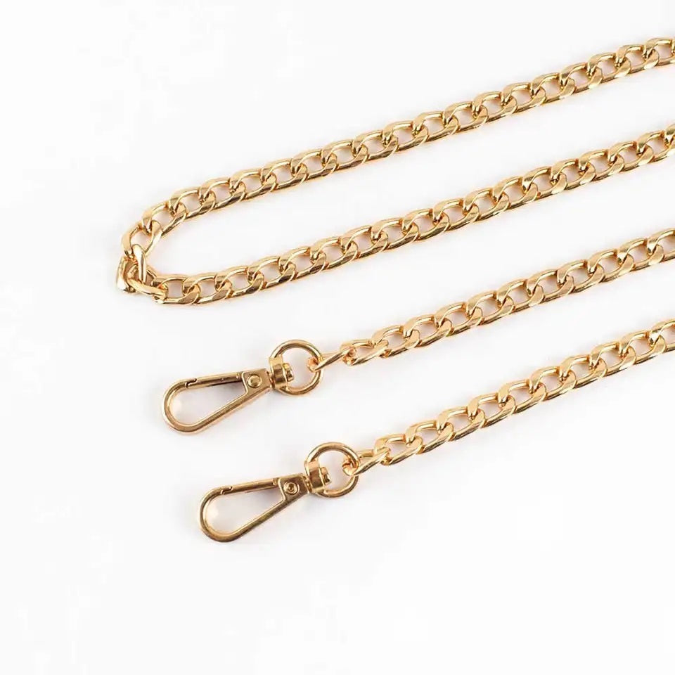 Taschenkette Metall - gold kurz