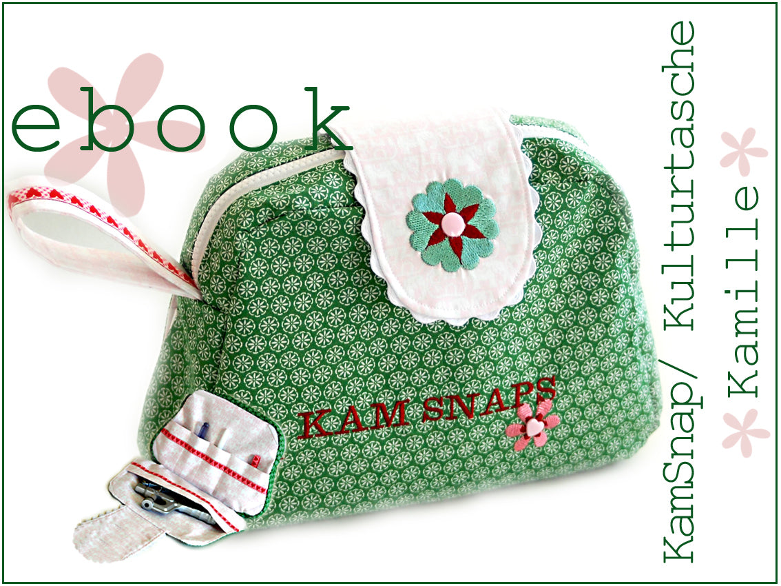 Ebook / Schnittmuster Kamsnap/ Kulturtasche Kamille