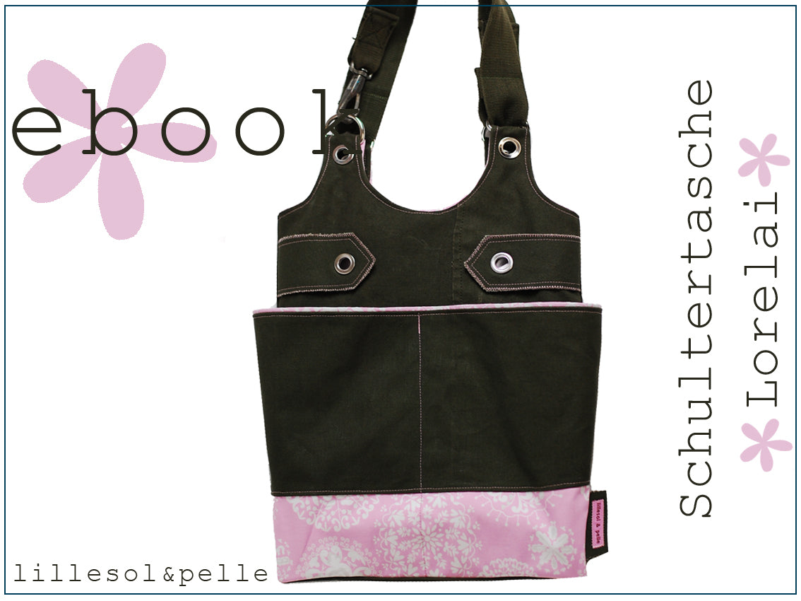 Ebook / Schnittmuster Schultertasche Lorelai