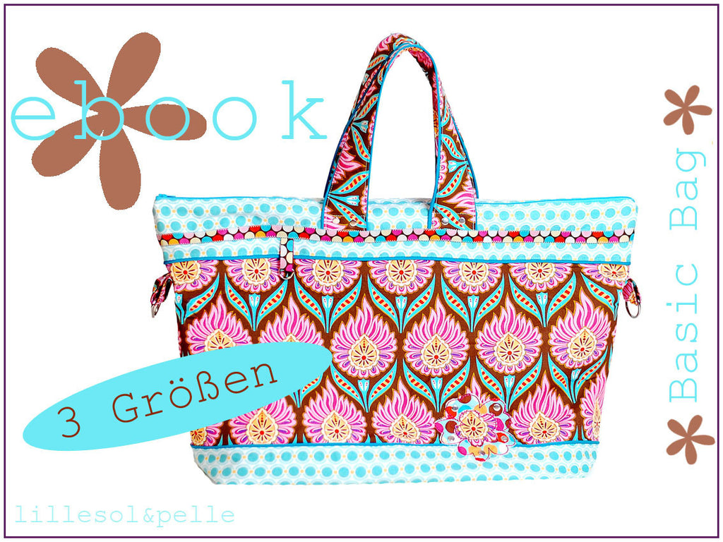 Ebook / Schnittmuster Basic Bag * mit Video-Nähanleitung *