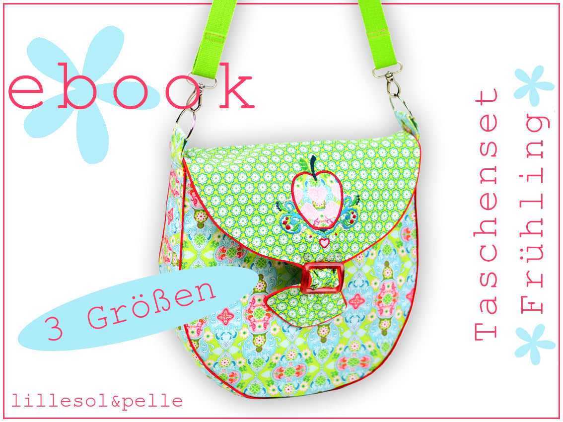 Ebook / Schnittmuster Taschenset Frühling