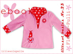 Ebook / Schnittmuster lillesol basic No.23 Fleece-Pulli