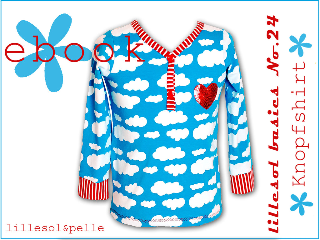 Ebook / Schnittmuster lillesol basic No.24 Knopfshirt