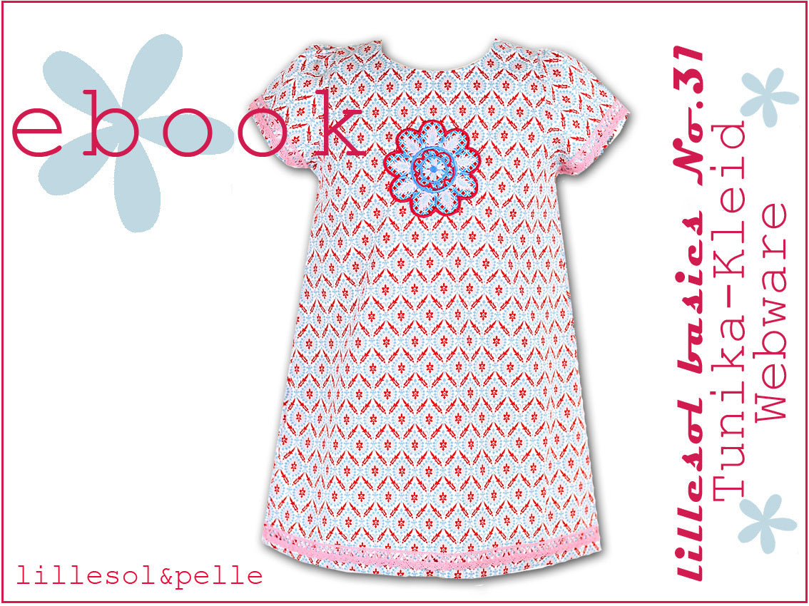 Ebook / Schnittmuster lillesol basic No.31 Tunika-Kleid Webware