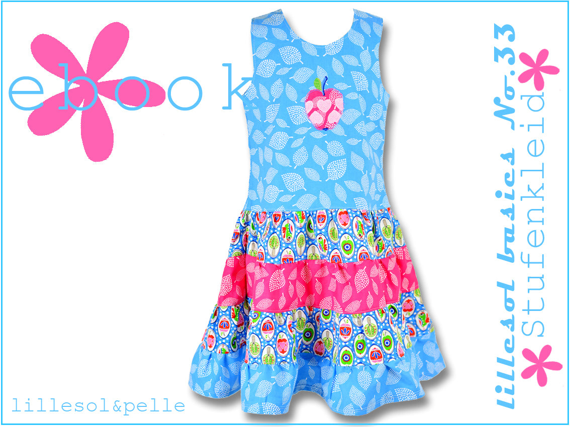 Ebook / Schnittmuster lillesol basic No.33 Stufenkleid