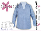 Ebook / Schnittmuster lillesol basics No.64 Flora-Bluse *mit Video-Nähanleitung*