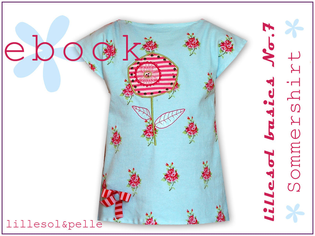Ebook / Schnittmuster lillesol basics No.7 Sommershirt *mit Video-Nähanleitung*