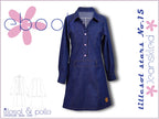 Ebook / Schnittmuster lillesol stars No.15 Jeanskleid *mit Video-Nähanleitung*