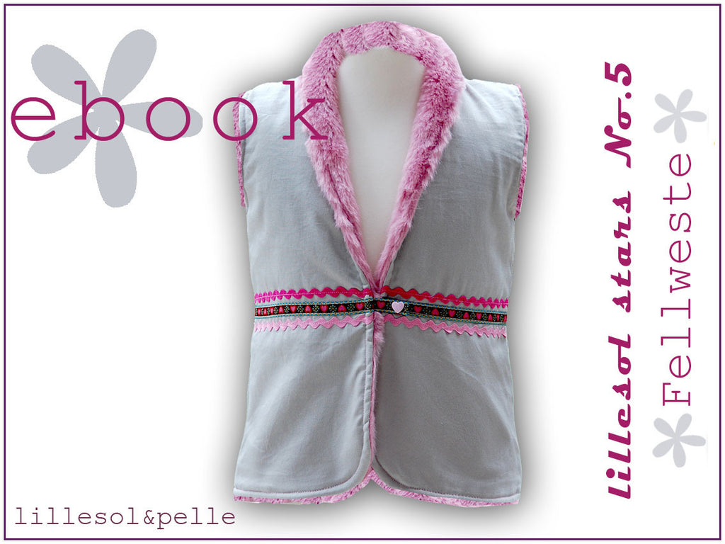 Ebook / Schnittmuster lillesol stars No.5 Fellweste