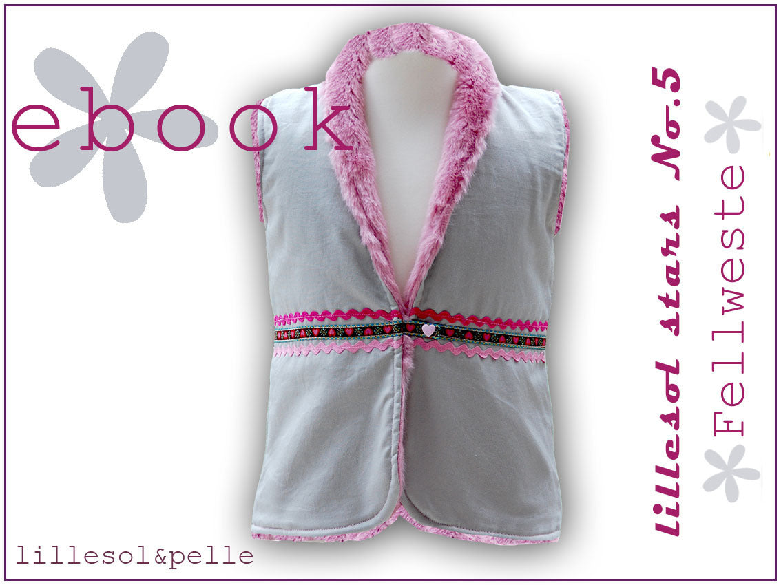 Ebook / Schnittmuster lillesol stars No.5 Fellweste