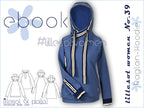 Ebook / Schnittmuster lillesol women No.39 Raglan-Hoodie *mit Video Nähanleitung*