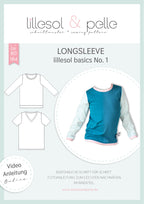 Papierschnittmuster lillesol basics No.1 Longsleeve *mit Video-Nähanleitung* ✂✂✂