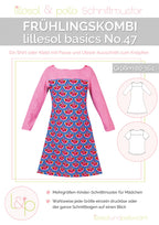 Ebook / Schnittmuster lillesol basics No.47 Frühlingskombi Kleid & Shirt