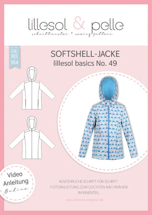 Schnittmuster lillesol basics No.49 Softshelljacke *mit Video-Nähanleitung*